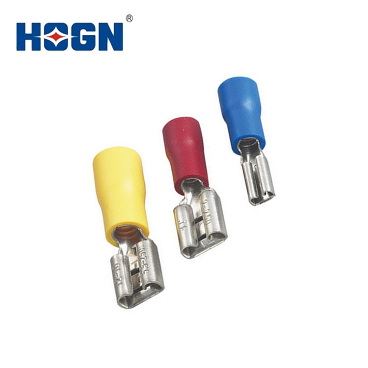 HOGN FDD Pure Copper Electrical Crimp Insulated Female Cable Terminal Lug Cable End Terminals