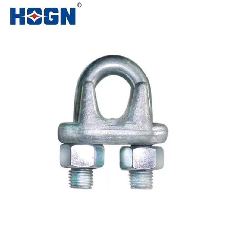 HOGN Hot Dip Galvanized Steel Stay Wire Clamps JK Guy Clip Malleable Iron Overhead Power Line Accessories Wire Rope Clips