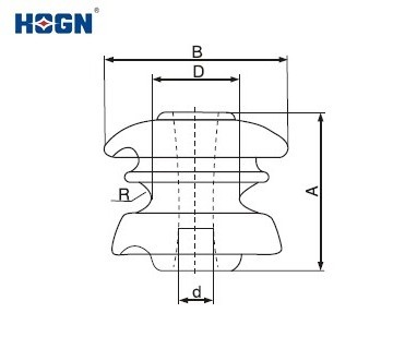 HOGN High Quality Cheap Price 11kV Insulator Porcelain Shackle Insulator