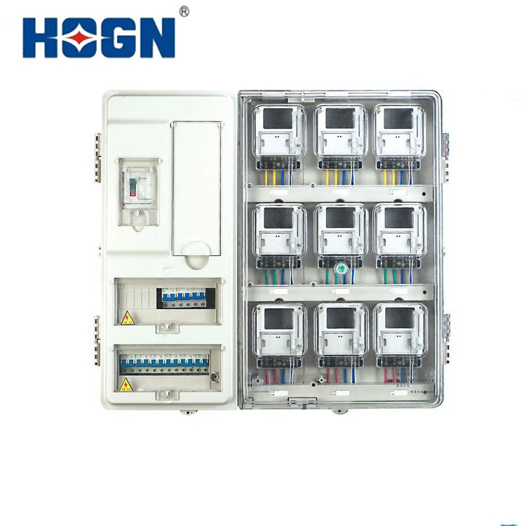 HOGN Single Phase Prepaid Electricity Meter Boxes Hot Selling with Transparent Cover Case Electronics & Instrument Enclosures