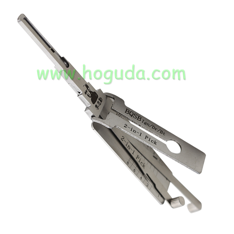 Lishi Tool BQSB Ign or Dr or Bt Lishi style  2 in 1 lock pick and decoder locksmith tool