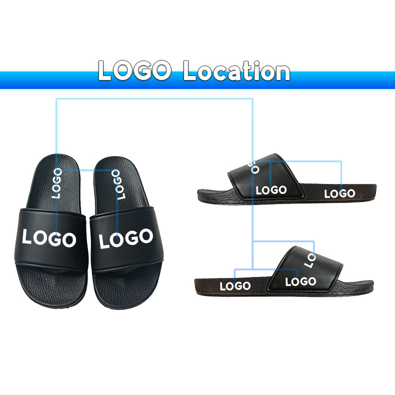 slides sandals cheap plain customized design 3d screen print slipper, custom logo man pv slide sandals, blank sublimation slides