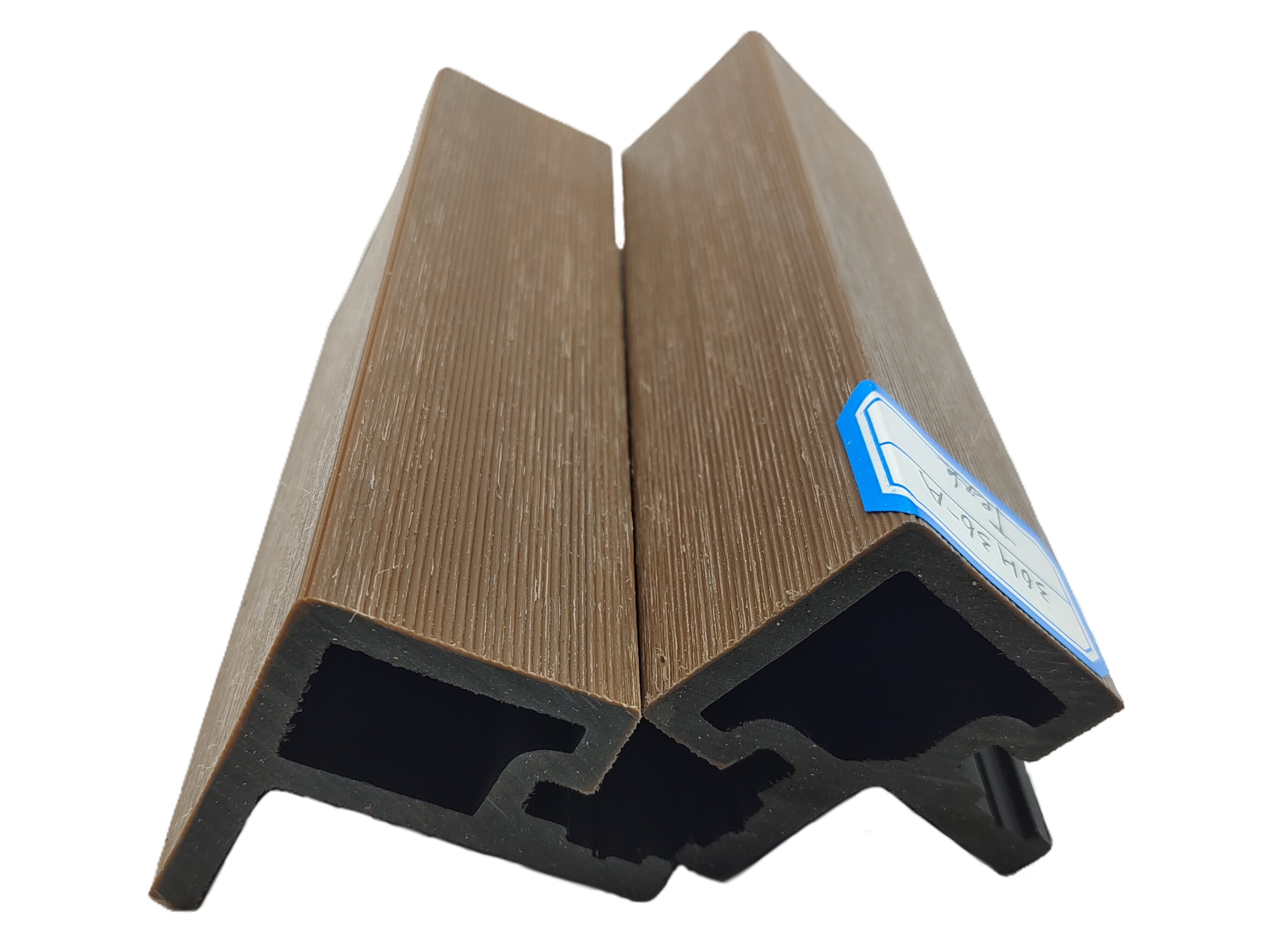 Waterproof WPC Edge Trim   End Cover for WPC Decking    Co-extruded Fluted Wall Panel Accessory