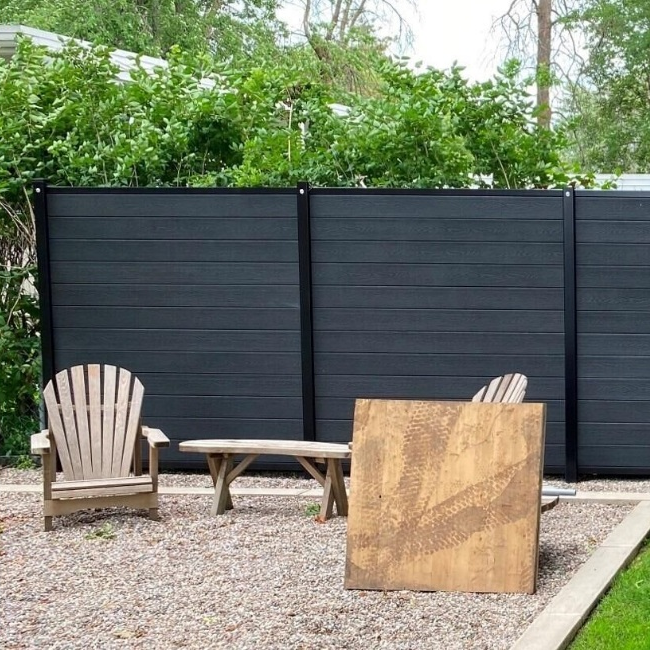 Outdoor wood plastic composite garden wpc fence