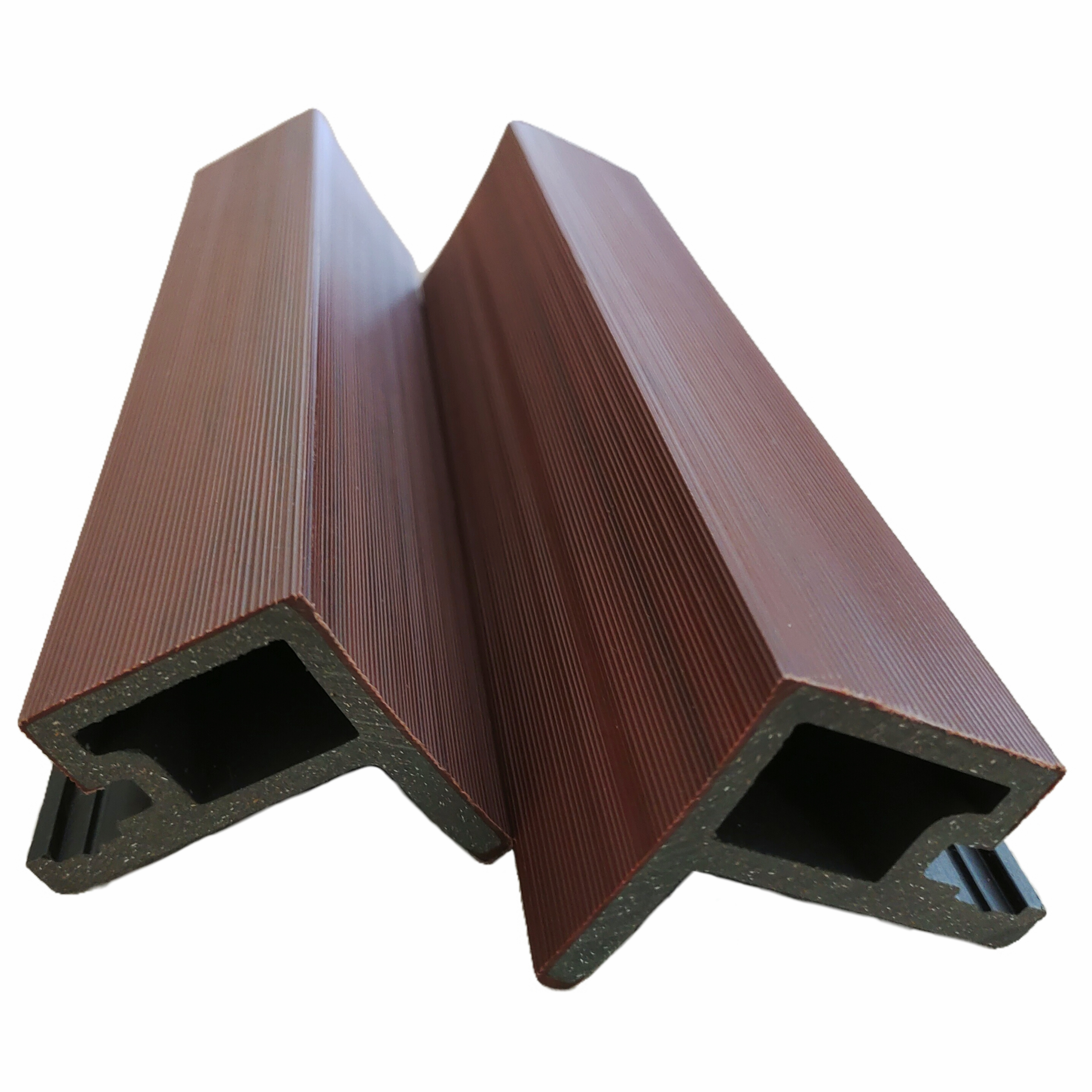 Waterproof WPC Edge Trim   End Cover for WPC Decking    Co-extruded Fluted Wall Panel Accessory