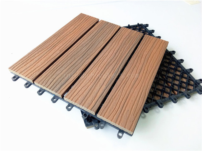 easy clean wood like wood plastic WPC outdoor pool tiles