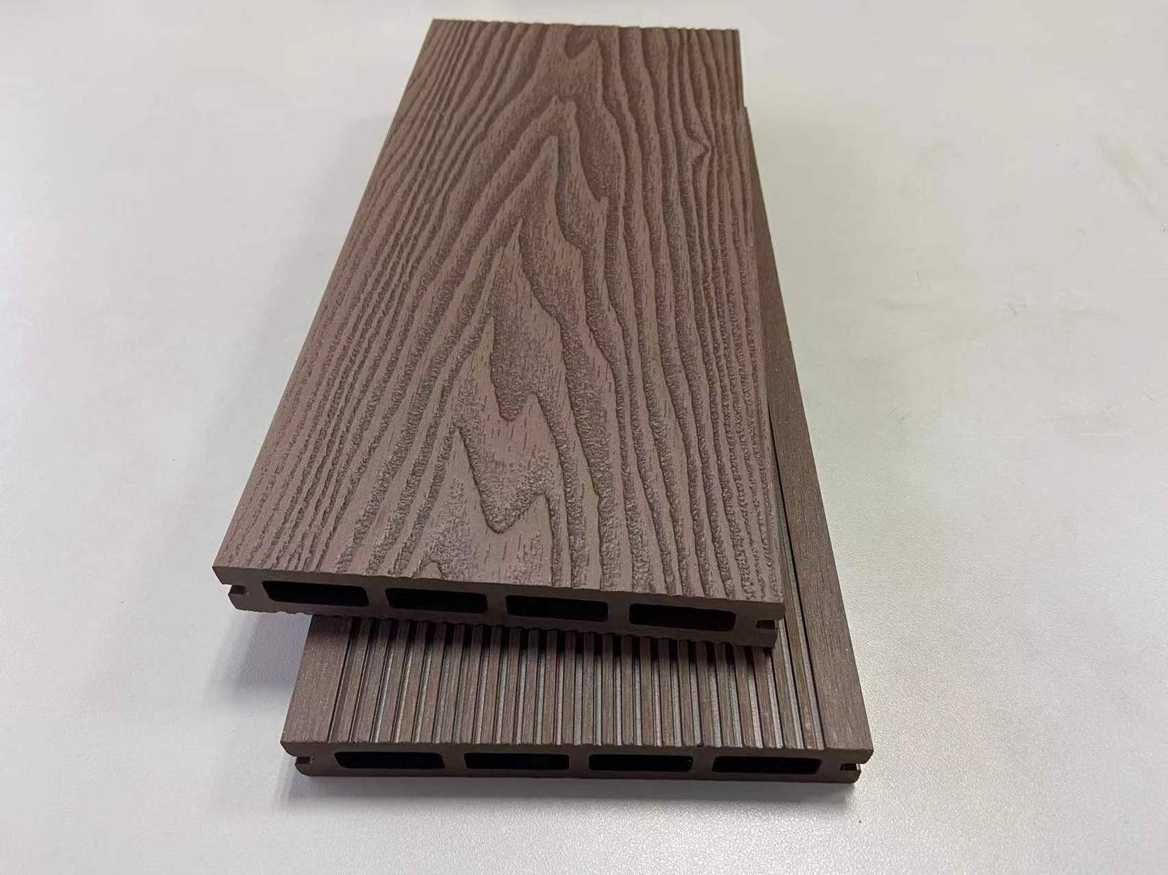 wpc decking 3d surface outdoor wooden flooring wpc composite decking wpc floor hollow decking