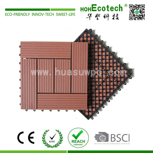 easy clean wood like wood plastic WPC outdoor pool tiles