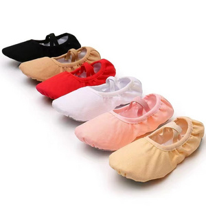 Good quality wholesales Low MOQ canvas foldable woman ballet shoes for children