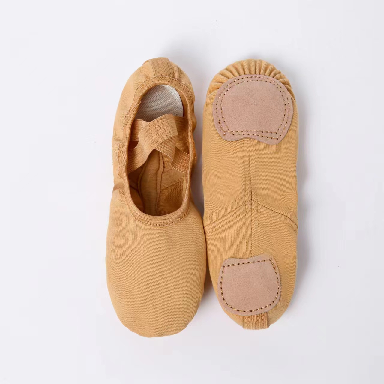 Low MOQ free samples wholesale soft canvas cheap comfort ballet flats foldable ballet shoes