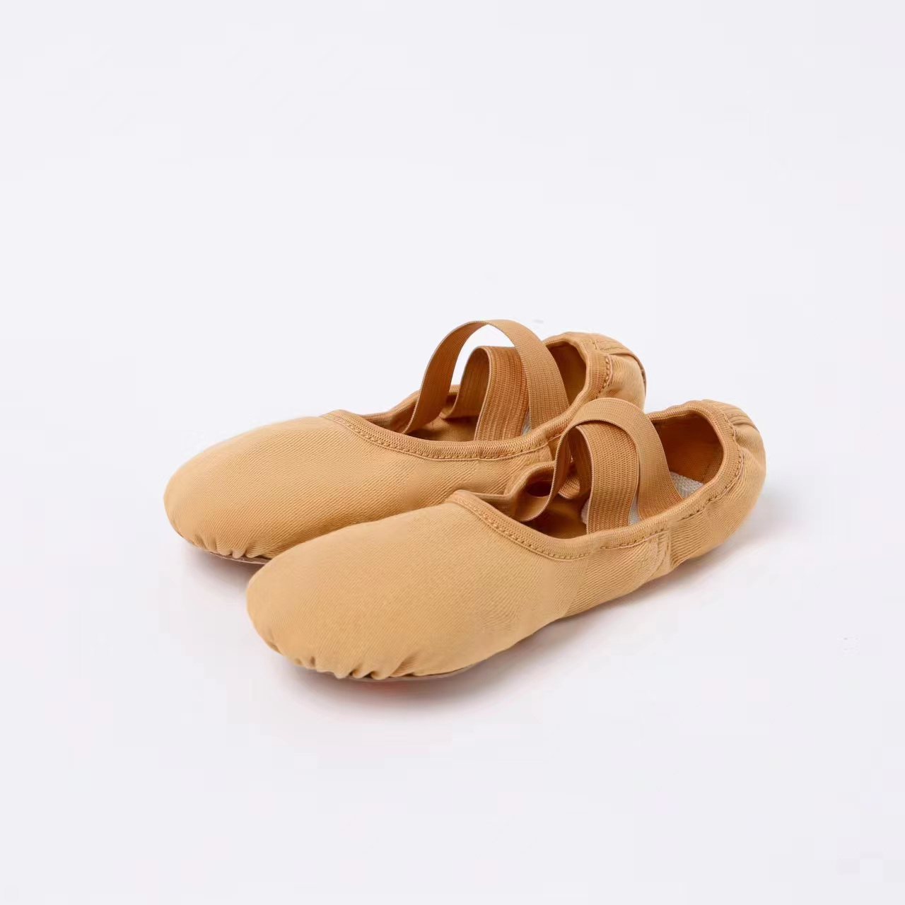 Low MOQ free samples wholesale soft canvas cheap comfort ballet flats foldable ballet shoes