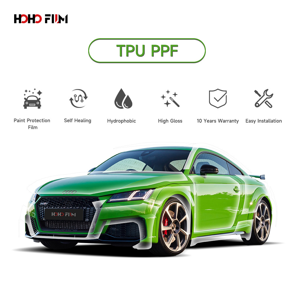 HOHOFILM TPU Car PPF Self Adhesive 7.5mil TPU Car Paint Protection Film Anti Scratch 5 Years Warranty Color PPF TPU PPF Film