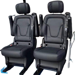 2023 folding original leather van mini bus seat for MINI BUS luxury VIP MVP  car or limousine seat made in China