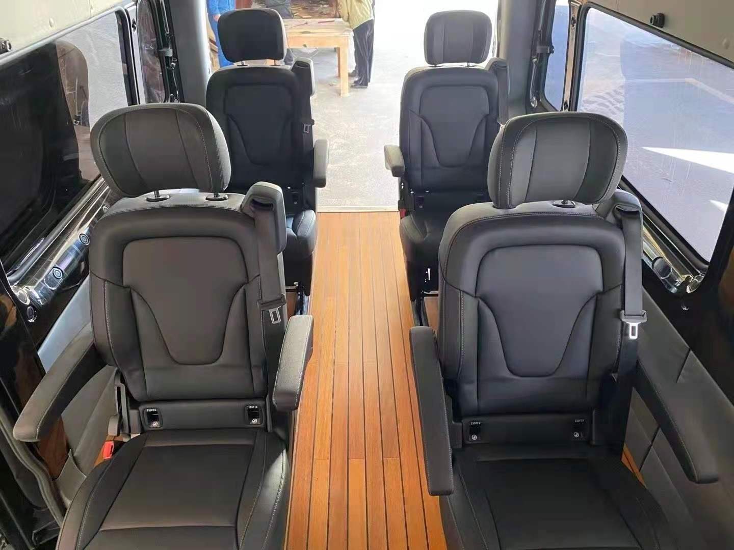 2023 folding original leather van mini bus seat for MINI BUS luxury VIP MVP  car or limousine seat made in China