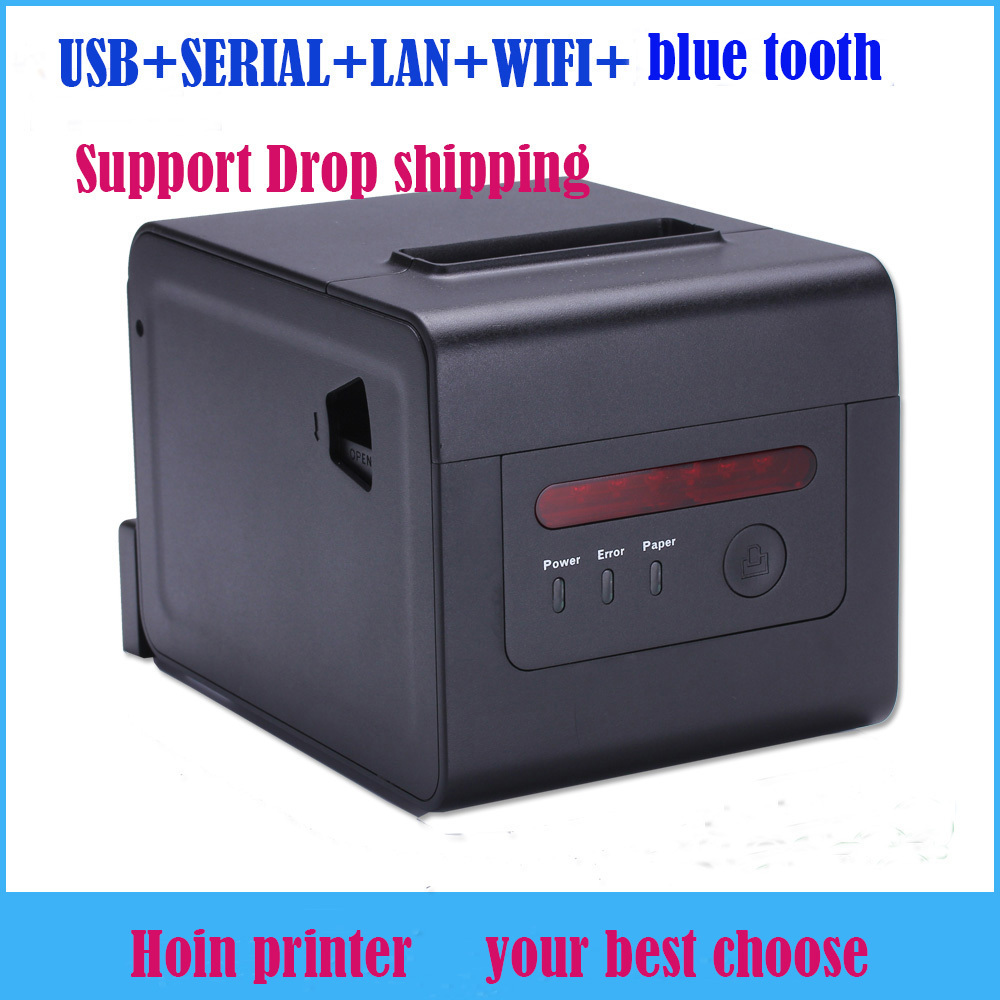 high quality professional 80mm 300mm high print speed auto cutter desktop Pos receipt cash register thermal printer bluetooth