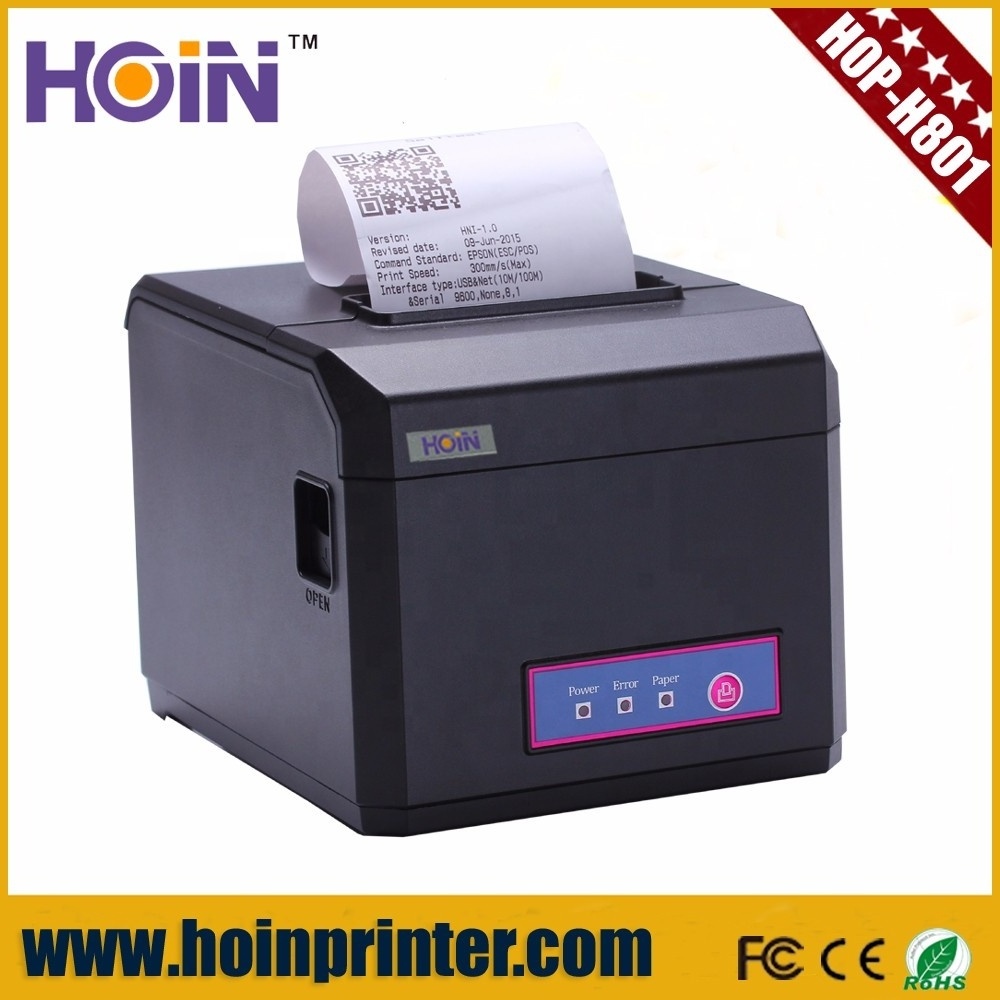 high quality professional 80mm 300mm high print speed auto cutter desktop Pos receipt cash register thermal printer bluetooth