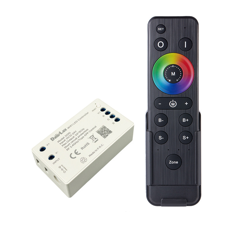 D015 RGB TUYA WIFI Controller Compatible Google Alexa 2.4G Wireless Control WIFI TUYA RGB LED Strip Controller