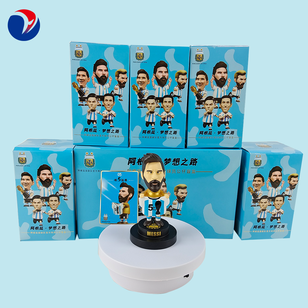 Spot Blind Box Soccer Star Lionel Messi Character Model PVC/ABS Doll 3d Toys Collectible Hand Doll Birthday Gift Box