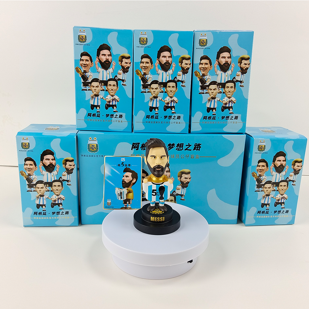 Spot Blind Box Soccer Star Lionel Messi Character Model PVC/ABS Doll 3d Toys Collectible Hand Doll Birthday Gift Box