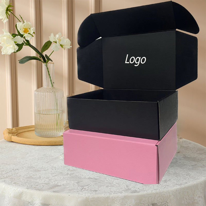 Custom Paper Package Box Cosmetic Perfume Packaging Gift Box Pink Corrugated Paper Boxes airplane