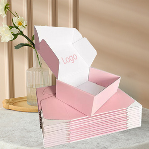 Custom Paper Package Box Cosmetic Perfume Packaging Gift Box Pink Corrugated Paper Boxes airplane