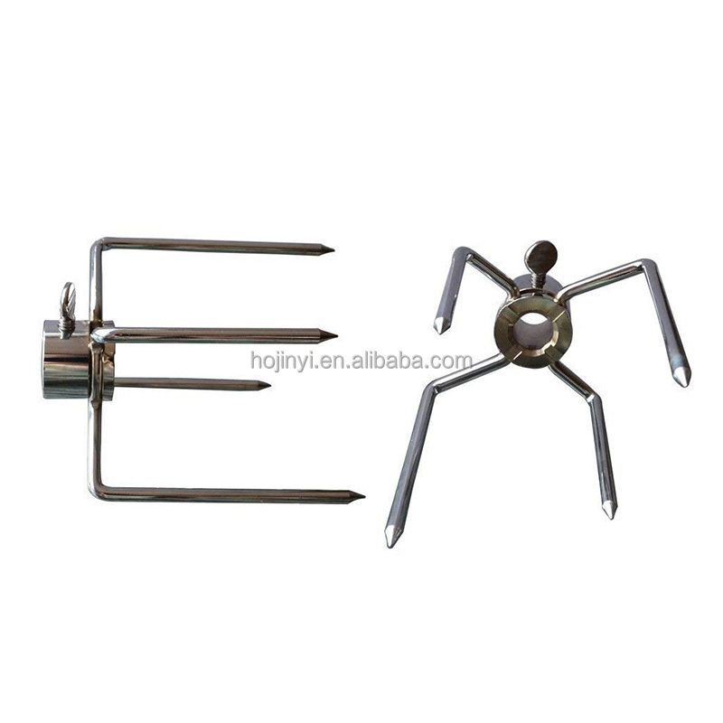 Multifunctional Stainless Steel Rotisserie Meat Forks BBQ Forks Rotisserie Spit Forks