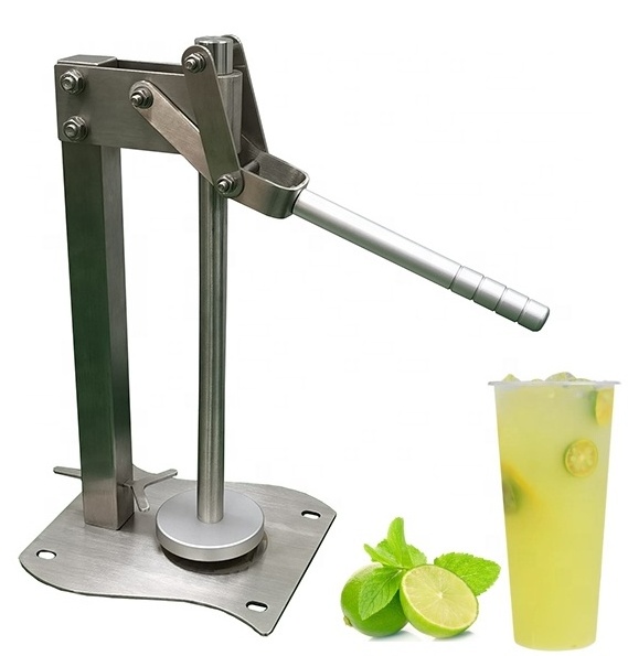 LM02 Stainless Steel Press Handled Manual Juicer Lemon Lime Squeezer Lemon Clip Lemon Juicer