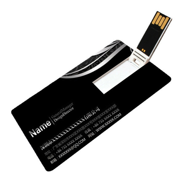 USB 2.0/3.0 Credit Card Memoria Cle Custom Logo Business Card Flash Drive with 1GB to 128GB Storage Options