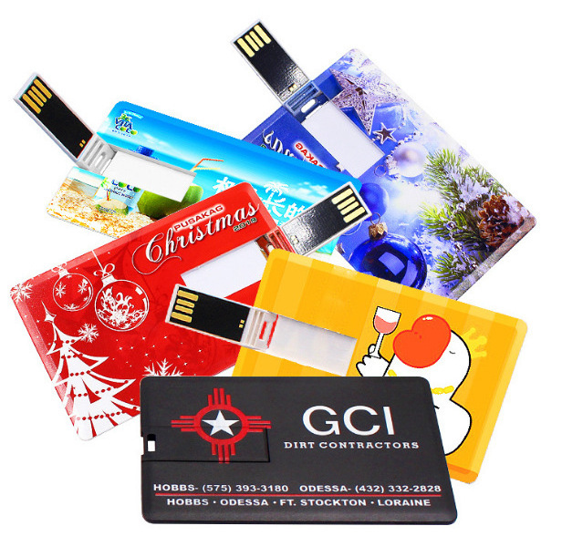 USB 2.0/3.0 Credit Card Memoria Cle Custom Logo Business Card Flash Drive with 1GB to 128GB Storage Options