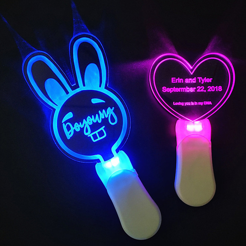 Hot Sale Custom Acrylic Kpop Led Light Stick Bangtan Boys JK Jin RM Suga Fan's Gifts Supplier Concert Glow Stick