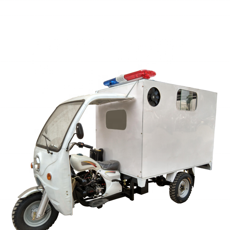 China Manufacture good quality motorised tricycle of Ambulance Tricycle tuk tuk for sale