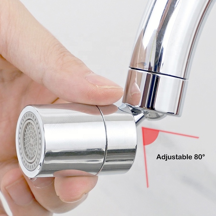 Movable 360 rotatable swivel sprayer replacement water saving faucet aerator 360 rotatable faucet