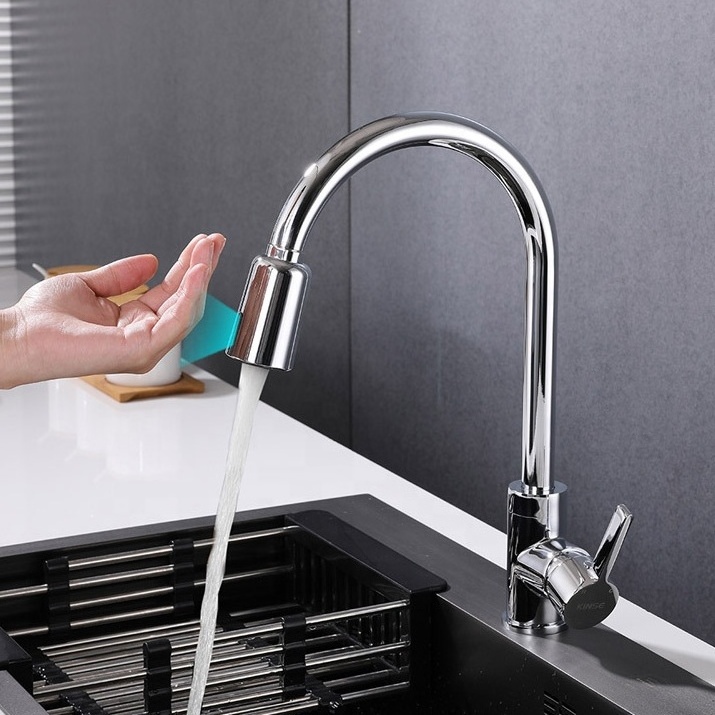 Anti microbial Stainleses steel water saving spray smart automatic sensor sprayer touchless faucet adapter for faucets