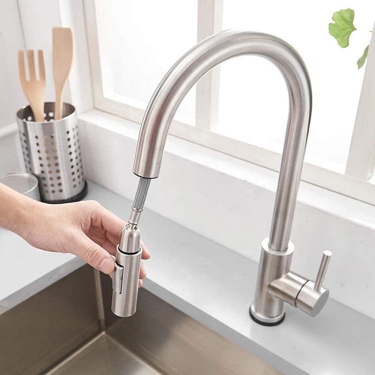 INOXBATH Manufacturer Stainless Steel 304 Hot Cold Mixer Pull Down Automatic Hot Water Sensor Tap Smart Touch Kitchen Faucet