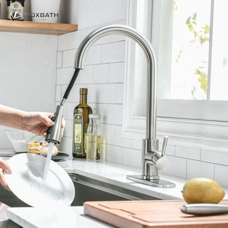 Sink mixer griferia lavaplato UPC kitchen water tap flexible hose pull down CUPC kitchen mixer faucet