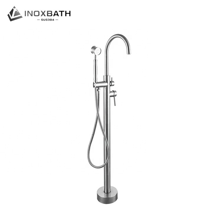 Free Standing Bath Shower Mixer floor stand Tub Shower Mixer Freestanding Bathtub Faucet