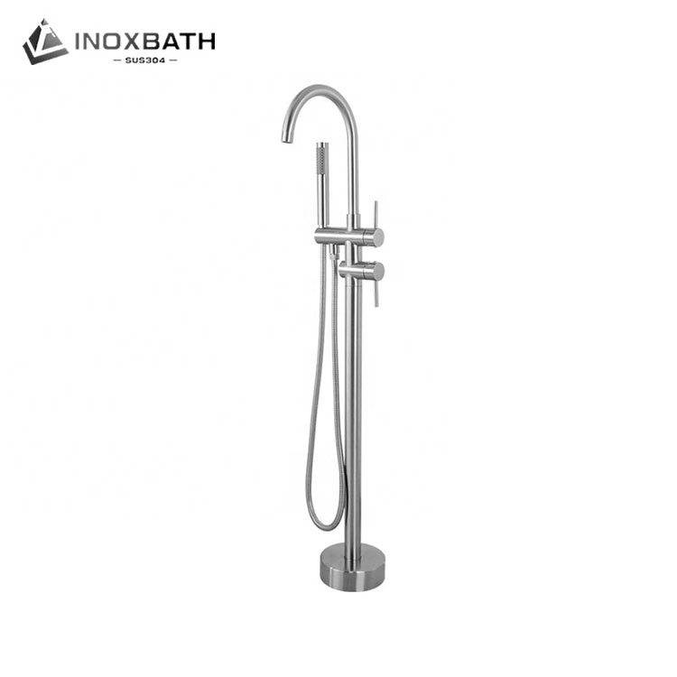 Free Standing Bath Shower Mixer floor stand Tub Shower Mixer Freestanding Bathtub Faucet