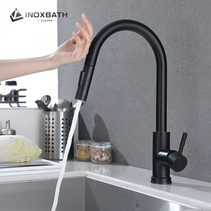 Manufacturers Spray Out Head Stainless Steel Flexible Mixer Sensor Faucet Pull Down Kitchen Tap