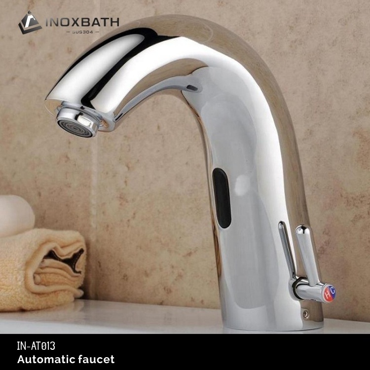 Automatic Motion Adapter Infrared Water Saver Faucet Type Sink Infared Mixer Hand Wash Auto Sensor 304 Basin Tap