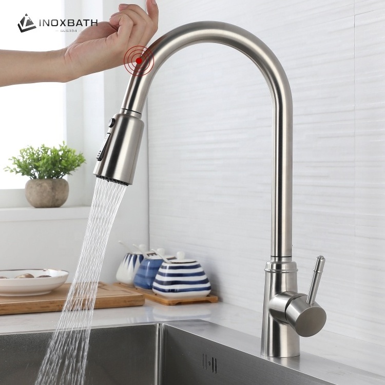 Kitchen Pull-Out Telescopic Cold And Hot Random Pulling Faucet Sink Dishwasher sensor touch kitchen faucet with 2 function