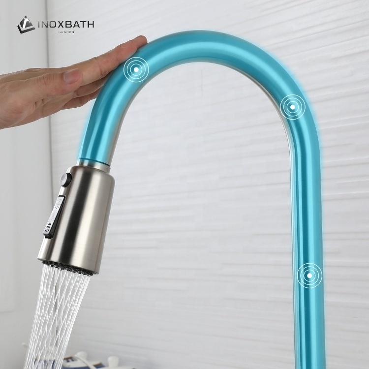 Kitchen Pull-Out Telescopic Cold And Hot Random Pulling Faucet Sink Dishwasher sensor touch kitchen faucet with 2 function