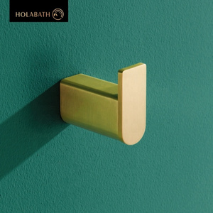 Gold Nordic Wall Mounted SUS304 Stainless Steel Robe hook Living Room Bathroom Wardrobe Towel Coat Clothes Towel Hook