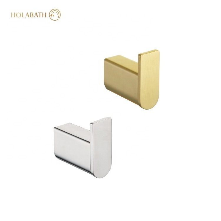 Gold Nordic Wall Mounted SUS304 Stainless Steel Robe hook Living Room Bathroom Wardrobe Towel Coat Clothes Towel Hook