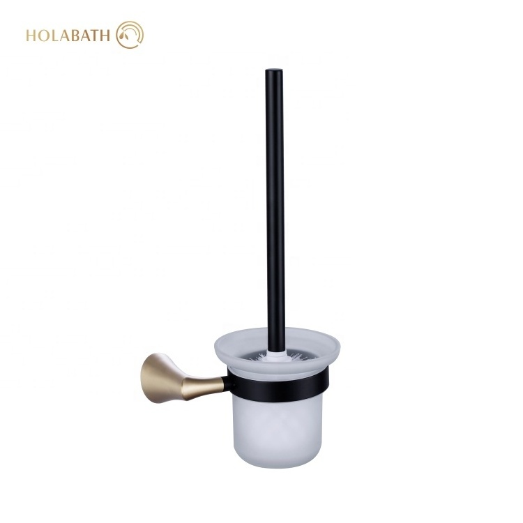 Hot Sale Europe style Stainless Steel SUS304  compact BathroomToilet Brush Holder SET durable Toilet Brush