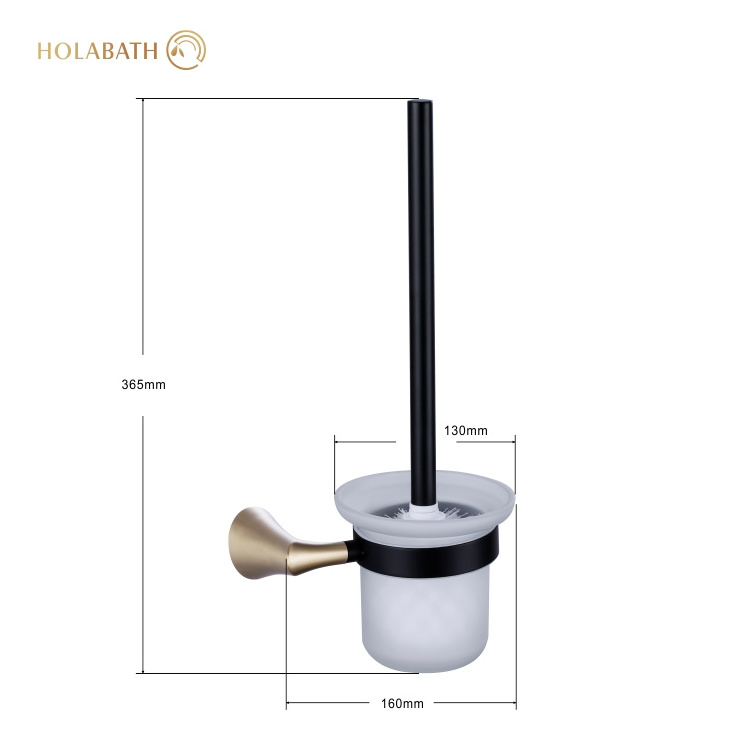 Hot Sale Europe style Stainless Steel SUS304  compact BathroomToilet Brush Holder SET durable Toilet Brush