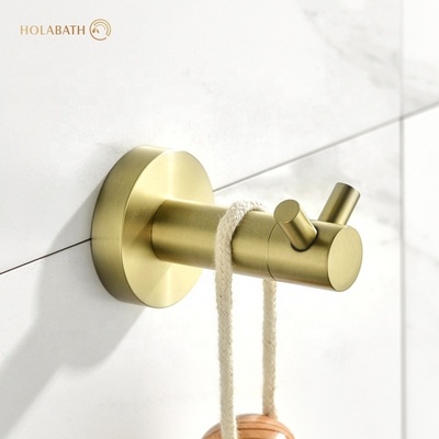 304 Stainless Steel Bathroom Towel Hooks Coat Wall Mounted Decorative Coat Robe Hooks Rack Hanger Bathroom