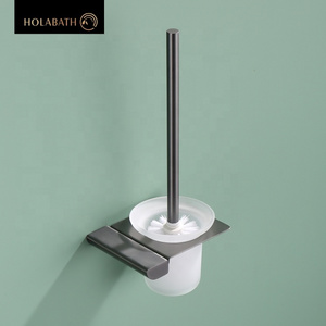 China Hotel  Bathroom Accessories Set Stainless Steel Toilet Brush Holder