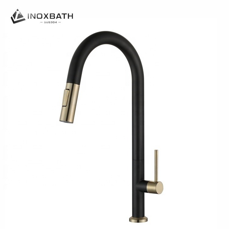 304 Stainless Steel Cold Water Flexible Hoses for single handle pull-out Kitchen Faucet and sink tap