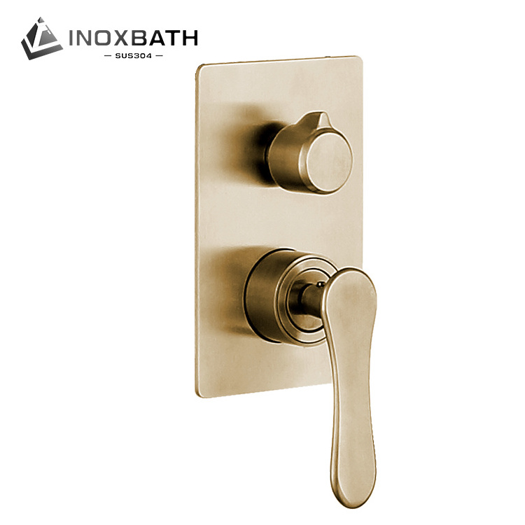 Bathroom bath hot and cold water faucet in wall mounted gold rain taps set concealed shower mixer