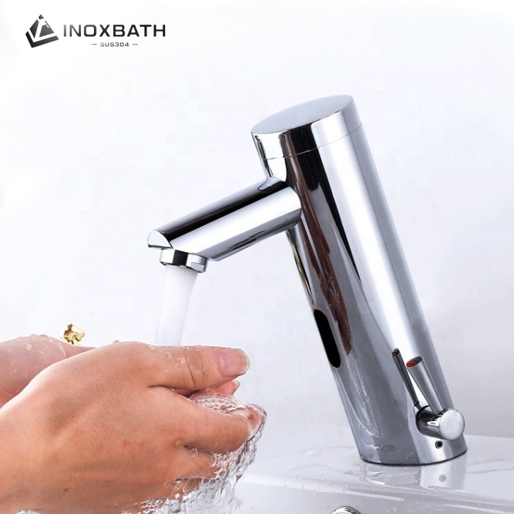 Automatic Sensor Mixer Water Tap Motion Faucets Smart Basin Touch Faucet Auto Hand Wash Bathroom Faucet